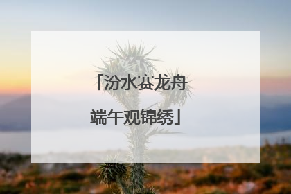 汾水赛龙舟 端午观锦绣